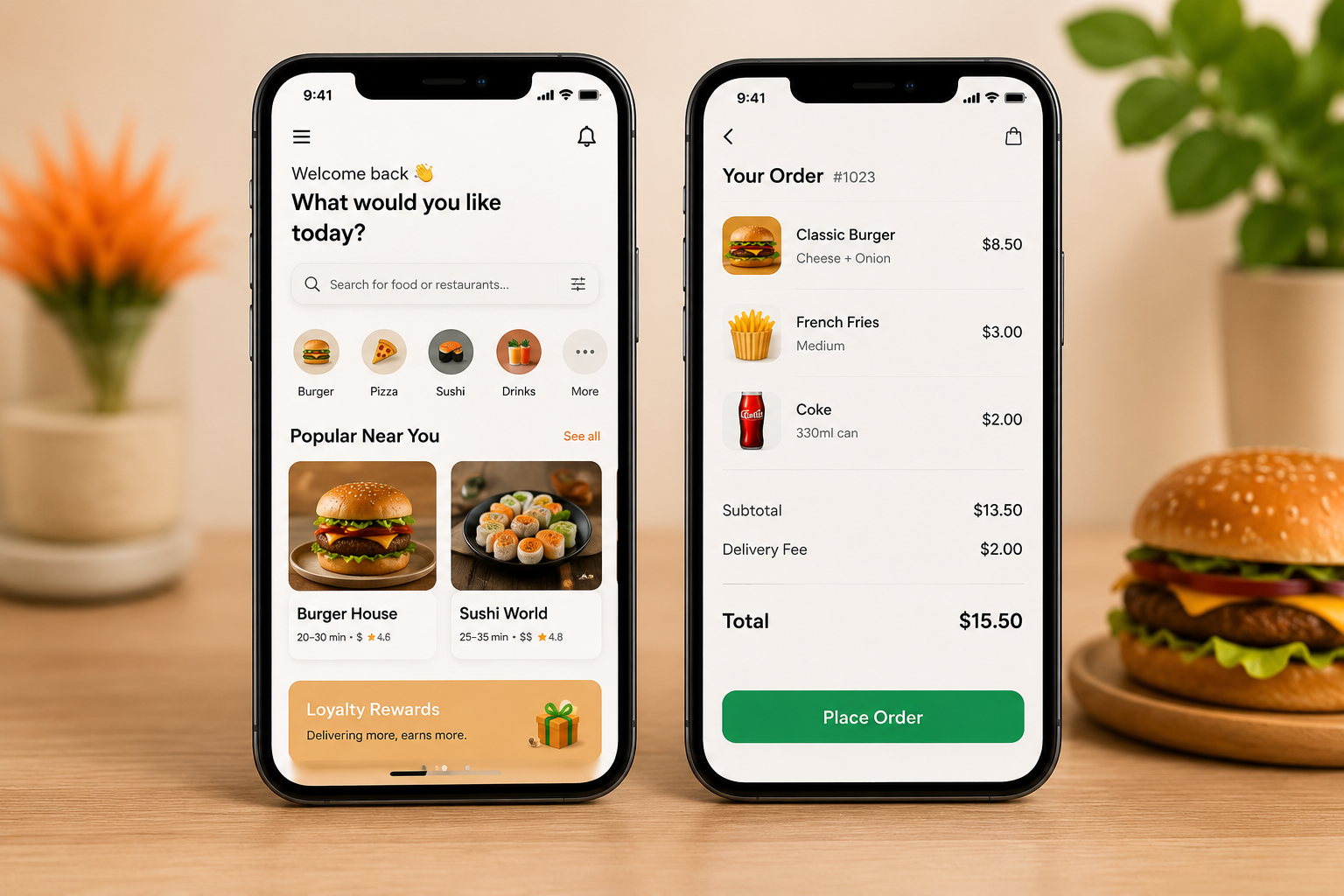 Restaurant Ordering App